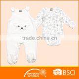 Winter Romper White 2 Piece Baby Romper Suit thumbnail-1