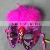 Feathered Venetian Party Mask for Sale thumbnail-1