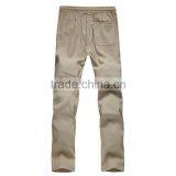 Low MOQ Sample Available Wholesale Man Straight Loose Fit Breathable Linen Pants thumbnail-3