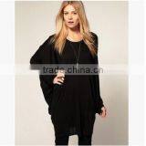 2016 Europe Style Long Sleeve Women Shirt Batwing Women Loose Shirt thumbnail-2