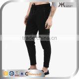 Men Harem Black Zip Mesh Knee Design HIp Hop Running Pants thumbnail-3