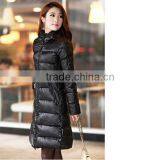 2016 New Fashion OEM Outdoor Long Hoody Woman Down Jacket thumbnail-2