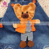 Fashion Baby Summer Pants Children Denim Short Overalls Kids Strap Jeans Pants thumbnail-2
