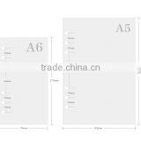 A5 CMYK Printing Index Page Custom Planner Spacer Page 6 Holes Card Inner Page thumbnail-4