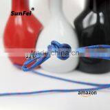 Luxury Waxed Thin Cotton Round Rope Red Shoelaces 2.5mm Dress Wax Cord Laces for Brogues Shoes - All Sizes - Accept Custom thumbnail-3