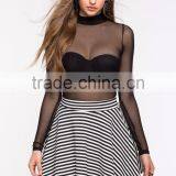 Classic High Waist Finished Edges Mini Skirt Fashion Women Umbrella Skirt 2016 thumbnail-3