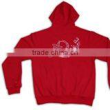 High Quality Promotional Men's Hoodies CVC/TC Fleece Plain Hoodie thumbnail-6