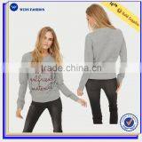 2016 Wensfashion Costume Women Leather and LightGrey Long Sleeved Sweatshirt With Hood thumbnail-2