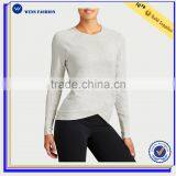Guangdong Wholesale Plain Clothing Crossover Hem T-shirt Womens Sweatshirts thumbnail-1