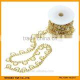 Beaded Silver Chain Roll, Gemstone Beads Chain thumbnail-1