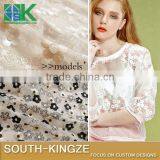 2016 Fashion Lace Fabric Black Apricot Three-dimensional Embroidery s Bitter Fleabane Bitter Fleabane 2016 Fashionirt/dress Fab thumbnail-1