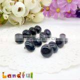 12mm Wire Loop Back Solid Black Craft Felted Animal Knitting Toys Glass Eyes thumbnail-6