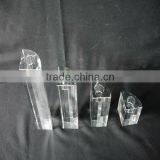 Hot Sale !!! Upscale Crystal Cube Candle Holder for Tea Light Candle Holder Centerpieces JKC-0003 thumbnail-4