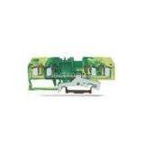 Front - Entry 800V 32A 4 Conductor Ground Spring Terminal Block SP204