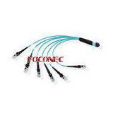 MTP / MPO to MTRJ Direct Harness Fiber Optic Patch Cord , OM3 Multi Fiber Patch Cable