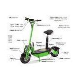 Green Folding Electric Mobility Scooter Lightweight With Lead Acid / Lithium Battery