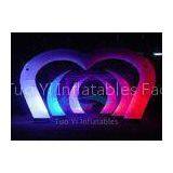 Color Changing LED Light Curved Inflatable Stage Decoration With Sturdy Fabric thumbnail-1