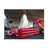 Red fireproof tarpaulin Inflatable Sports Games / Inflatable Climbing Sports