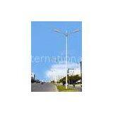 9M Single Steel Frame Structure Street Lamp Pole Double Arm Conic Polygon Diameter