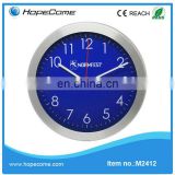 (M2412) 12 inch metal basic round clock wall