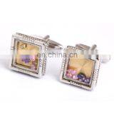 Luxury Cufflinks Colorful Crystal Square Wedding Cufflinks thumbnail-1