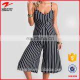 Hot New Fashion Stripe Detail Romper Jumpsuit For Women