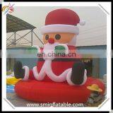 Christmas santa claus, animate santa claus decorations for promotion, inflatable xmas yard ornament for outdoor event