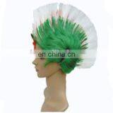 MCW-0437 Party Masquerade Synthetic Short Green and White Punk Wig for Man thumbnail-1