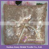 RP02 Cheap Silver Sequin Deorative Wedding Ring Bearer Pillow thumbnail-5