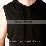 Gym Singlets With Hood / Fashion Gym Stringers thumbnail-2