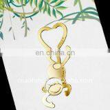Monkey Shaped Custom Engravable Logo Zinc Alloy Metal Bookmark for Books