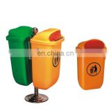 50Liter metal stand bin, green dustbin, waste container with key lock MV-50C