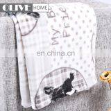China Summer Soft 100% Polyester Printed Throw Cheap Fleece Blankets in Bulk thumbnail-4