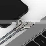 2019 Micro USB Cable USB Fast Charger Nylon Cord Micro USB 90 Degree Data Cable thumbnail-7