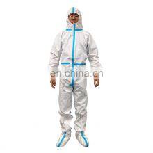 Disposable Sterile Medical Waterproof Protective Isolation Coverall Hazmat Jumpsuit Clothing pp PE for Personal Protection thumbnail-4