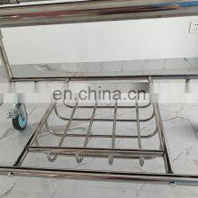 Stainless Steel Ambulance Emergency Stretcher Cart Patient Transport Trolley for Hospital thumbnail-4