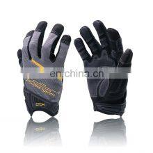 HANDLANDY Synthetic Palm Motorcycle Touch Screen Mechanic U-wrist Design Work Construction Gloves thumbnail-1