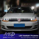 AKD Car Styling for VW Golf 7 LED Headlights C-Type 2013-2014 LED Head Lamp Projector Bi Xenon Hid H7 thumbnail-4