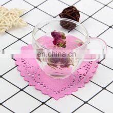 Top Selling Colorful Valentine Heart Shape Paper Lace Doily thumbnail-4