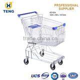Asia Style Real Nice Shopping Carts Supermarket Holder Shopping Cart Zinc Plated Shopping Trolley thumbnail-1