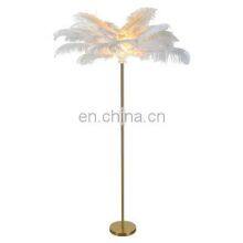 Feathers Lamp For Wedding Party Pieces Decoration Home LED Floor Lamp thumbnail-2