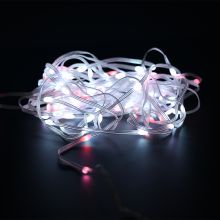 Flexible IP65 Waterproof Festoon Festival Lights Christmas Decoration LED Holiday leather String Lighting