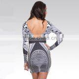 Sexy Backless Dress Fashion Dress Long Sleeves Sex Prom Dress thumbnail-3