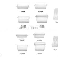 Clear Plastic Polycarbonate PC Insulated Food Pan NSF Certificated Kitchen Plastic Dinnerware Lunch Box thumbnail-5