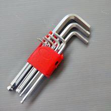 Ball Head Hexagon Wrench Set Medium-length 9 Pieces Set of Alloy Steel Material is Durable and Not Easy to Deform 0.06in-0.39in thumbnail-3