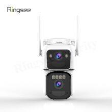 Ringsee AI Function Dual Lens CCTV PTZ Camera 6MP 4G CCTV Solar Camera Indoor and Outdoor Low-power Network Camera With AOV thumbnail-2