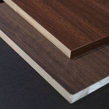 Hangmei Black Walnut Color Solid Wood Paint-free Board, 15/18/20mm Thick Large Board With Pure Rubber Wood Finger-jointed Board as Substrate thumbnail-1