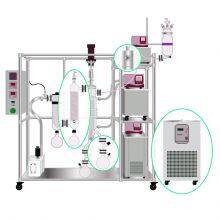China Manufacturer Wholesale Automatic Short Path Hemp Oil Wiped Film Evaporator Molecular Distillation Equipment thumbnail-1
