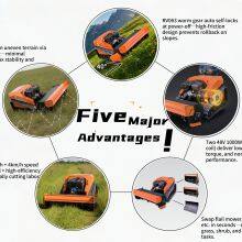 Vigorun Manufacturer CE EPA 800mm Cutting Width Flail Mower Self-Locking Worm Gear Electric Hybrid Tools Carrier for Sale thumbnail-3