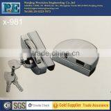 981 half round stainless steel fabrication brass lock core double glass door single lock head